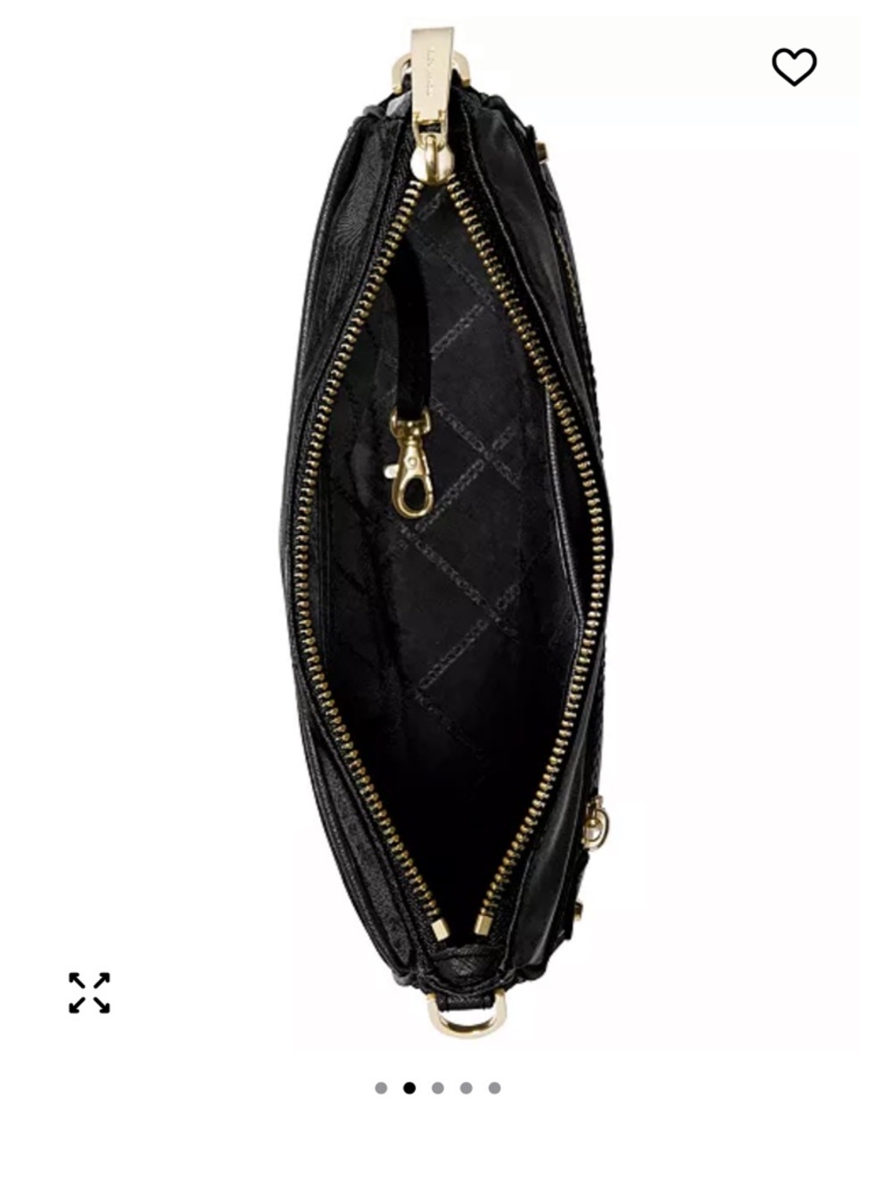 Michael Kors Black Nylon Crossbody with Gold Hardware NWT - Picture 2 of 8